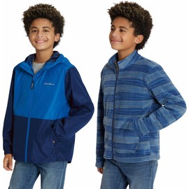 Eddie Bauer Kids Lightweight Lone Peak 3 in 1 Hooded Jacket (as1, alpha, l, regular, Navy Blue)