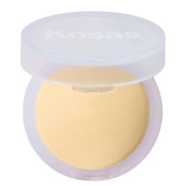 Kosas Cloud Set Face Brightening Powder - Pressed Brightening Powder, Smooths Shine Control, Coverage for Dark Undereye & Uneven Skin - Lightweight Setting Powder - Buttery (Sheer Brightening Yellow)