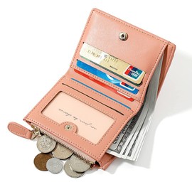 MEEGIRL Small Purses for Women Fashion Stone Pattern Girls Wallet Thin and Light Card Holder Organizer (Yellow)