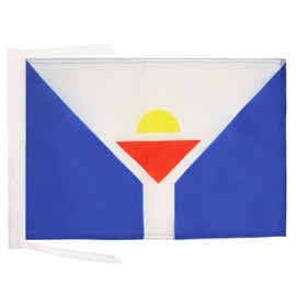 AZ FLAG Saint Martin Flag 18'' x 12'' cords - St. Martiner - St. Maartener SMALL flags 30 x 45cm - Banner 18x12 in