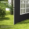 Outsunny Gazebo Side Panels with Window for 3x3(m) or 3x4m