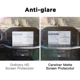 Carwiner Screen Protector for 2021-2024 2025 Ford F-150 12In Navigation Display Tempered Glass F150 SYNC4 Touchscreen Protector Accessories (Matte)