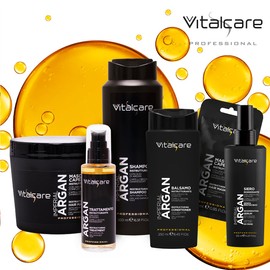 Vitalcare | Imperial Argan - Siero Rigenerante, per Capelli Secchi e Danneggiati, Con Olio di Argan, Senza Risciacquo, 125 m