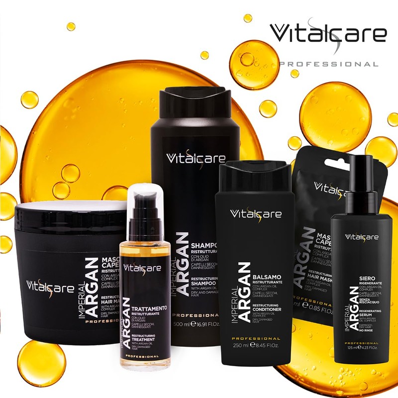 Vitalcare | Imperial Argan - Siero Rigenerante, per Capelli Secchi