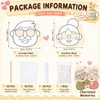 Hollowfly 30 Sets Grandparents Day Craft Mask DIY Art and