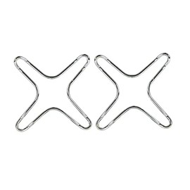 Avanti 12658 Gas Stove Ring Reducer/Trivets 2-Pieces Set, Silver 0.5 cm*9.5 cm*9.5 cm