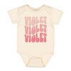 TATY Kids Wavy Violet Baby Infant One Piece Bodysuit 12