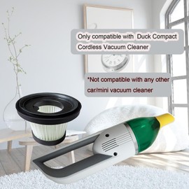 3 Pack Hepa Filter Replacement Compatible with Horsepower Duck Compact Cordless Vacuum Cleaner,Updated High Efficiency Filters for Duck Vacuum Cleaner,Part#17964