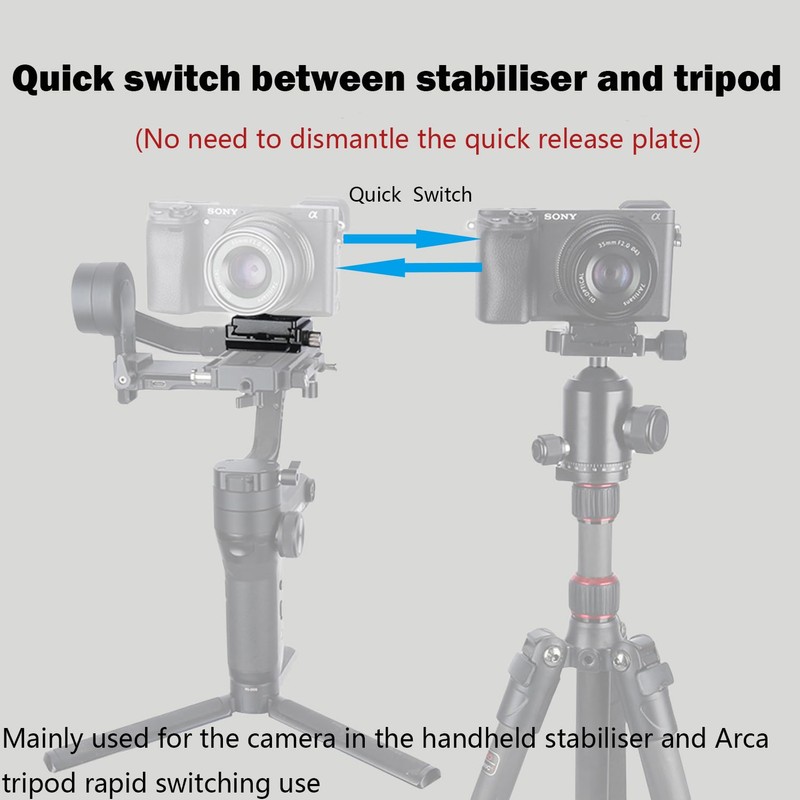 NICEYRIG Quick Release Clamp Compatible with Arca Standard for DJI