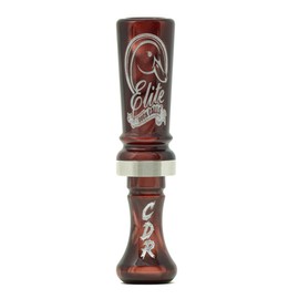 Elite Duck Calls Acrylic Cache CDR Double Reed Duck Call - Great for Hunting Mallard, Wood Ducks, Pintails, Teal and Gadwall (Black Cherry Pearl)