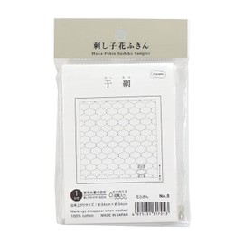 オリムパス製絲 花ふきん布パック伝統柄 干網 (白) 5