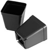 HOIGON 100 Pack 3 Inch Black Square Nursery Pot, Durable