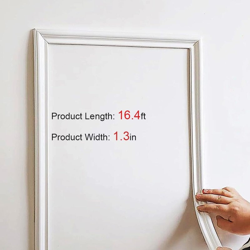 Peel and Stick Flexible Wall Molding Trim Self Adhesive Decorative