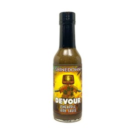 Torchbearer Sauces Pineapple Jerk Sauce aka Devour, a Shinedown Sauce, 5 Fl Oz Heat Level 3, Medium Spicy - All Natural Hot Sauce, Vegan, Extract-Free, Made in USA