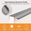 MOROBOR Finger Edge Pull, 8pcs Concealed Handle Modern Style Drawer