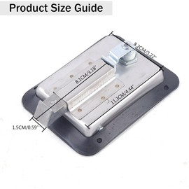 Truck Tool Box Latch Replacement - 304 Stainless Truck Toolbox Lock with 8 Keys & Gaskets, Universal Fit for Trucks, Vans, Cars (4-Pack, 5.5x4.25 Inch)