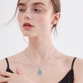 ONEFINITY Dragonfly Necklace 925 Sterling Silver Abalone Dragonfly Pendant Necklace Dragonfly Jewellery for Women, Simulated Abalone