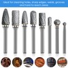 8Pcs Carbide Burr Set Cut Carbide Rotary Burr Set Sturdy