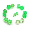 DollaTek Transparent Polyhedral Dice Set Table Games Dice 2 Sets