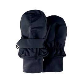 Sterntaler Mittens made of functional material with thumb, unisex, baby and children's gloves, lined with warm cotton fleece, navy