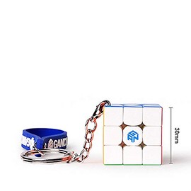 OJIN GAN330 3 x 3 Mini 3 cm Cube Gan Puzzle Gan 330 3 x 3 x 3 Cube Puzzles Keychain Cube Collection of Mini 3 x 3 x 3 Cube with Keyring (Stickerless)