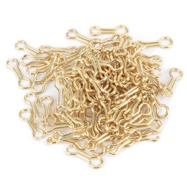 RiToEasysports 300 Pieces Fishing Lure Eyelets Alloy Steel Fishing Lead Eyelets for Weights Shapes Tackle Accessories (S)