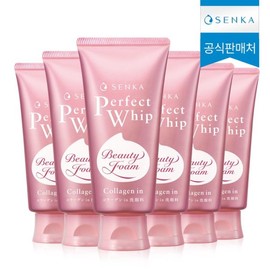Senka 센카 퍼펙트휩 콜라겐 워시 클렌징폼 120g 6개 Senka Perfect Whip Collagen Wash Cleansing Foam 120g 6 Pack