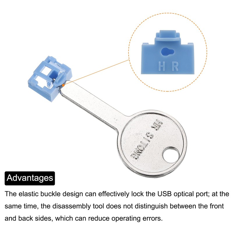sourcing map 10pcs Port Blocker Locking RJ45 Port/Dust PC Blocker