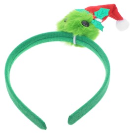 FOMIYES Cute Christmas Hat Headband Lightweight Xmas Party Hair Accessory for Women Soft Smooth Surface Hair Hoop for Cosplay Family Gatherings Photo Taking and Stage Performances