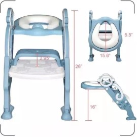 GrowthPic Toddler/Kids Potty Training Toilet Seat with Safety Stool Ladder & Splash Guard