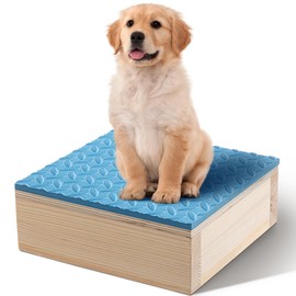 Chunful Dog Training Platform Non-Skid Surface Place Boards for Dog Portable Agility Training Equipment Pivot Box for Indoor or Outdoor Use Puppy Stand Place Boards