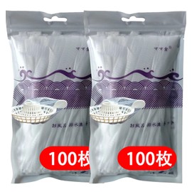 Mamakura Bath Hair Net, New, Odorless, Very Soft, Easy to Use, Universal Application, 6.7 inches (17 cm), White, 200 Pieces