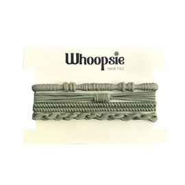 Whoopsie Boho Hair Tie Bracelets, Hair Ties with Purpose, Elastic Hair Ties for Normal, Thick & Thin Hair (Forest Green)