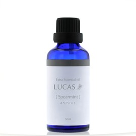 LUCAS LUCAS Spearmint Essential Oil/Aroma Oil, 1.7 fl oz (50 ml), Enhances Concentration, Refreshing, 100% Natural Ingredients