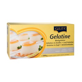 Gelita Gelita | Silver leaf gelatine | 400 Leaves | Allergen Free | Ideal for Thickening or jellification | Pure Collagen Protein | 1kg