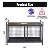 Mythinglogic Rolling Ball Storage Cart, Sports Equipment Storage Organizer for