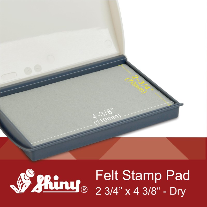 Shiny SHI-40168 Small Rubber Stamp Pad, 2 3/4" x 4