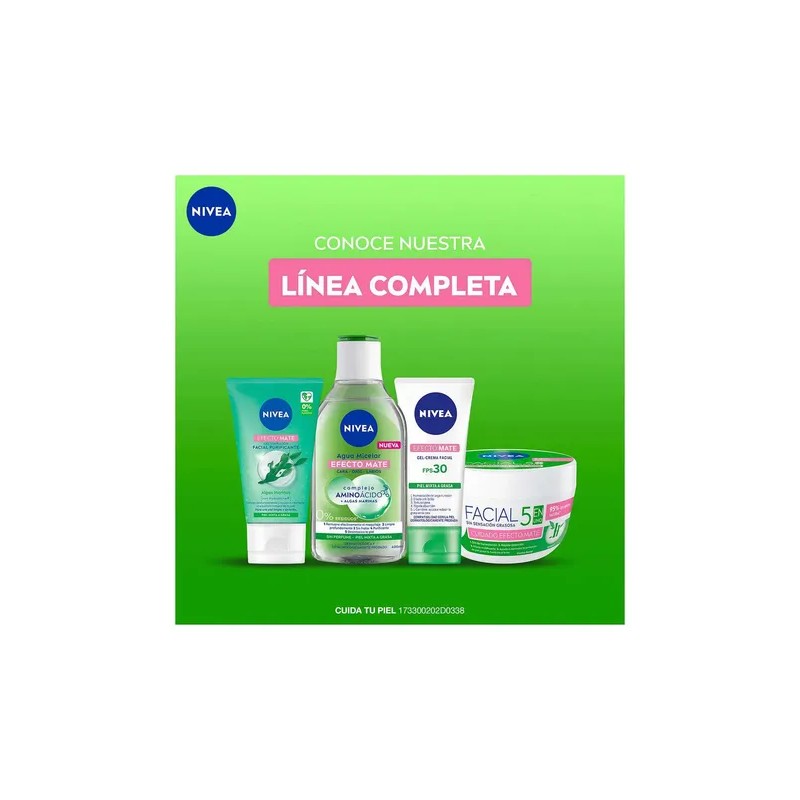 Gel Nivea Limpiador Facial Purificante Efecto Mate 150