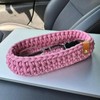 clcbdeyit Eyeglasses Holder Cute Crochet Glasses Storage Basket Night Stand
