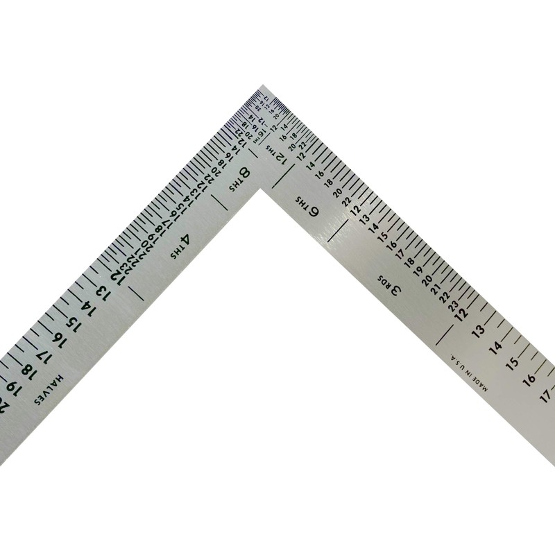 Fairgate 12" X 6" Half-Size L-Square Ruler #50-147 - Made