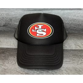 San Francisco 49ers Upside Down Logo Foam Trucker SnapBack Soft raised Logo