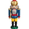 Seiffener Volkskunst Nutcracker - King Blue - 25 cm /