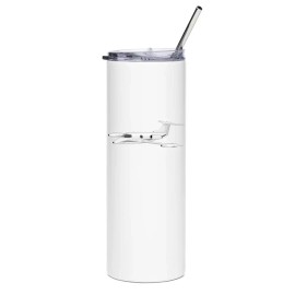 Learjet 23 Stainless Steel Water Tumbler with straw - 20oz.