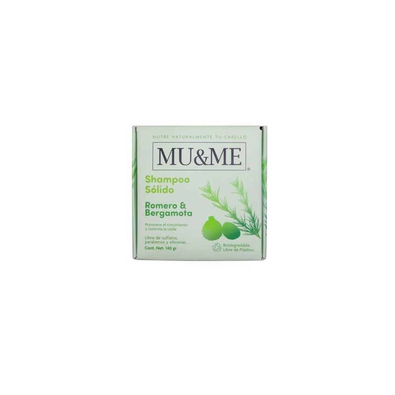 MU&ME Shampoo en Barra para Crecimiento y Control - Shampoo