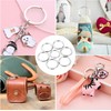 [caak] Stainless Steel Flat Key Ring Holder Double Ring Lightweight