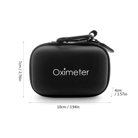 Storage Bag, Huiop Oximeter Storage Case, Water Resistant Pulse Oximeter, Travel Case, Hard EVA Carrying Pouch for Fingertip Pulse Oximeter
