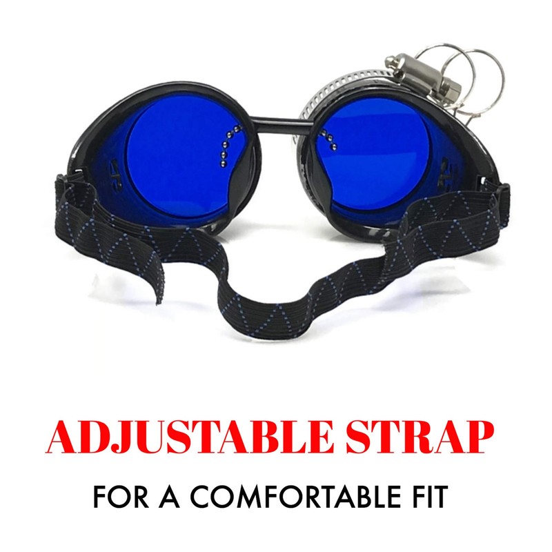 Steampunk Goggles Rave Glasses with Compass Design, Handcrafted Victorian Style,