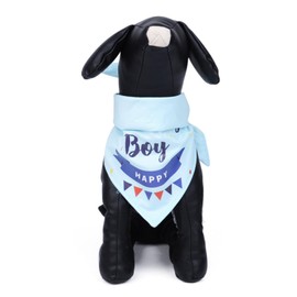 Pet Cat Dog Dog Birthday Party Supplies, Happy Birthday Bandana Scarfs for Girls Boys Dog Birthday Bandana Scarf for Pet Birthday Outfit Party Supplies (Blue)