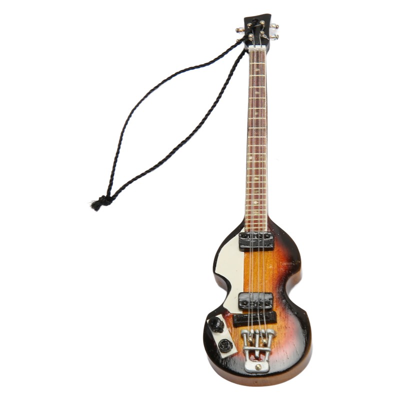 Miniature Electric Guitar Model Innovative Simulation Hand Crafted Wooden Guitar