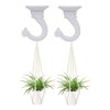 GDQLCNXB 2 Sets 55mm/2.17" Ceiling Metal Ceiling Hooks, Heavy Duty